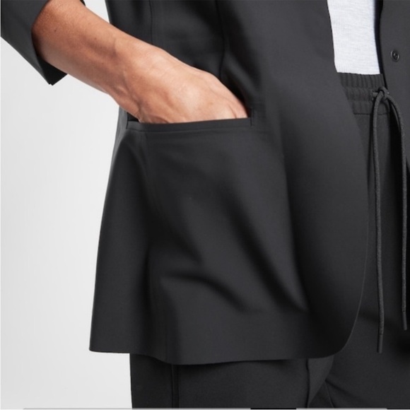 Athleta Avenues Black Blazer with Pocket Detail small size 0 - Picture 2 of 7